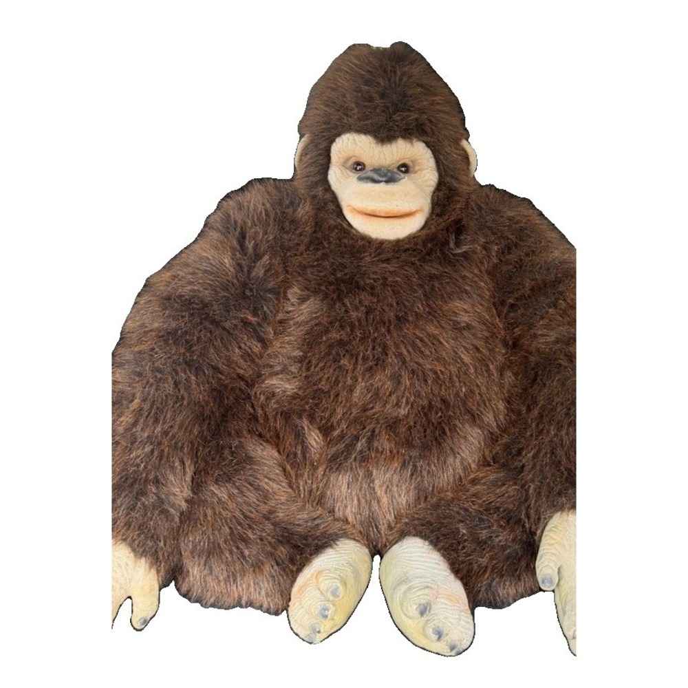 Vintage 1996 Lanka Novelties Giant 32" Gorilla Plush Monkey Flocked Face Jumbo